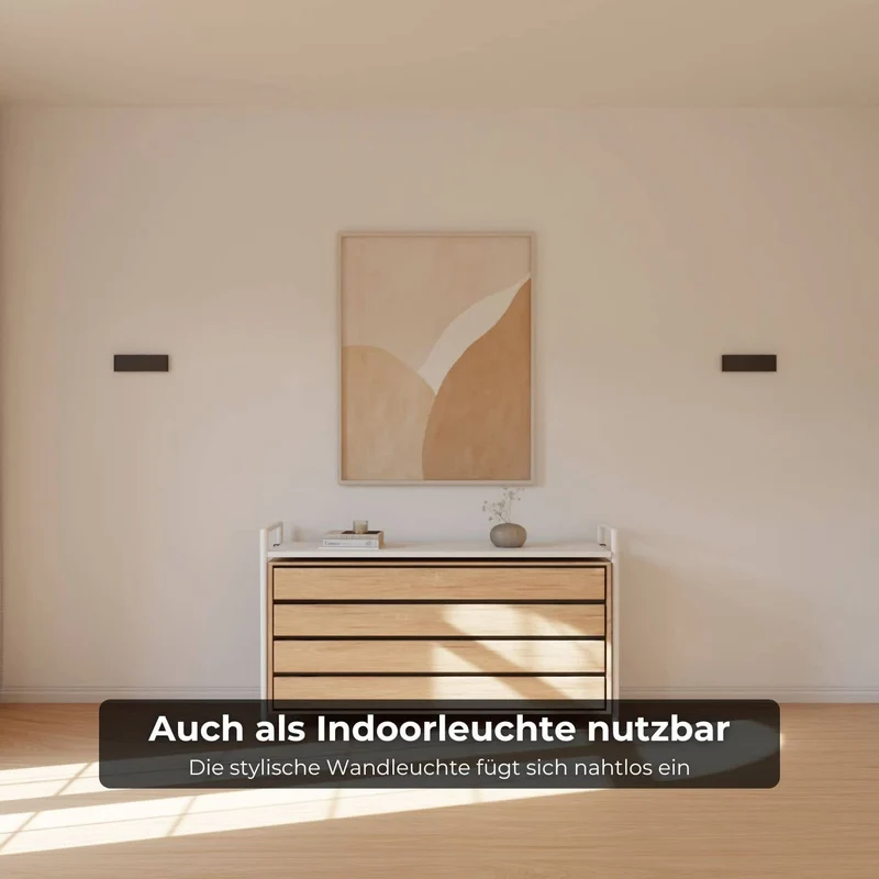 Minimalistische led wandlamp voor buiten en binnen met up-down licht | Sansoti