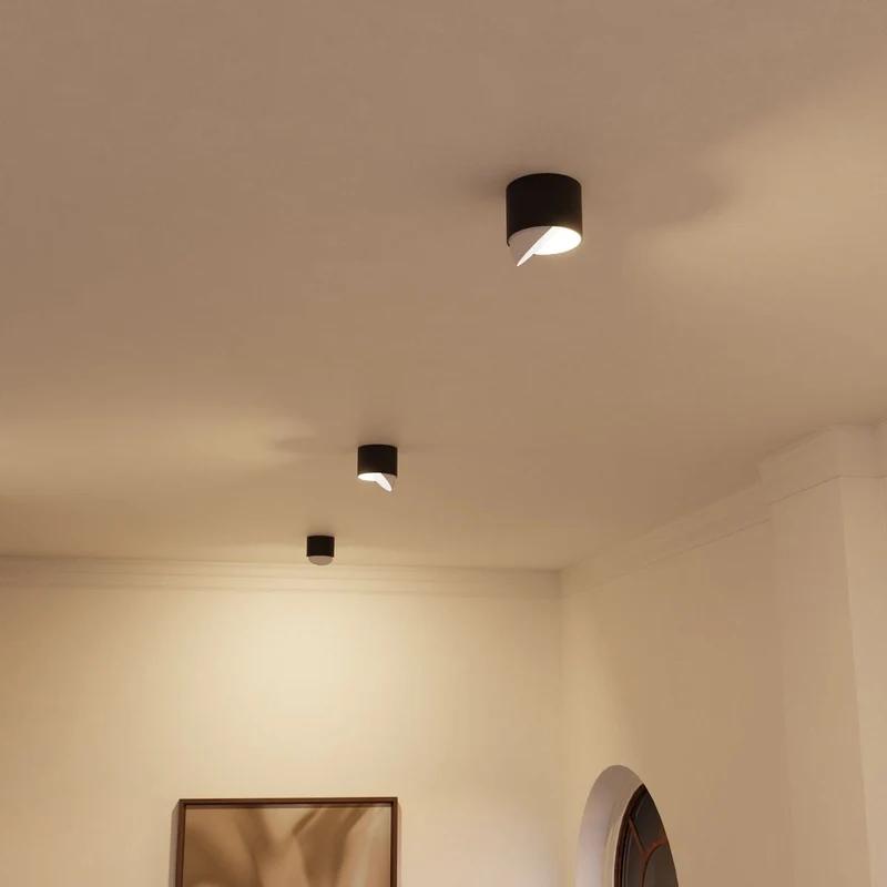 Verstelbare led plafondlamp met gericht warm 2700k licht voor hal keuken en woonkamer | Sansoti