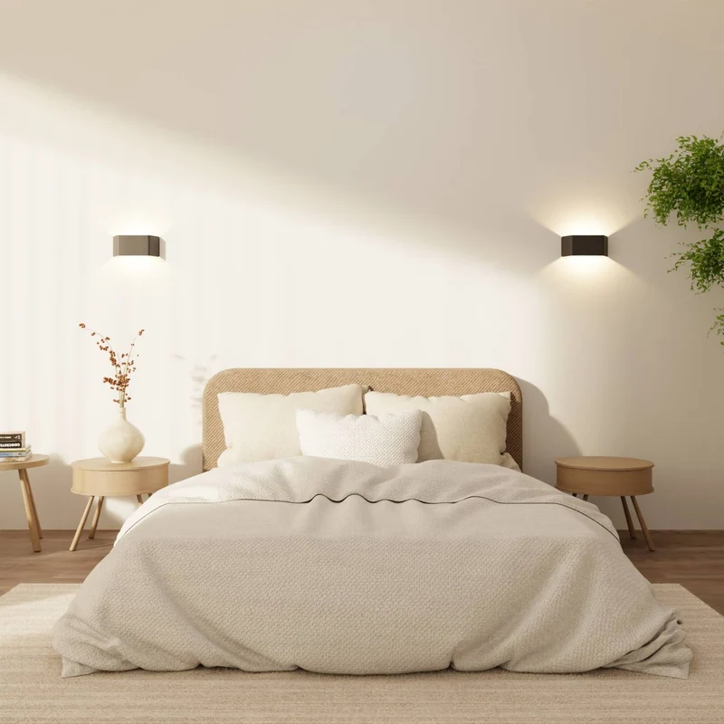 Moderne wandlamp met warm 2700k licht en ip54 bescherming voor binnen en buiten | Sansoti