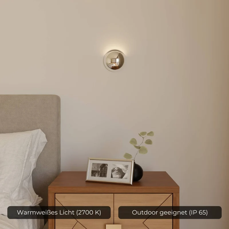 Moderne wandlamp met indirect licht en ip65 bescherming voor binnen en buiten | Sansoti