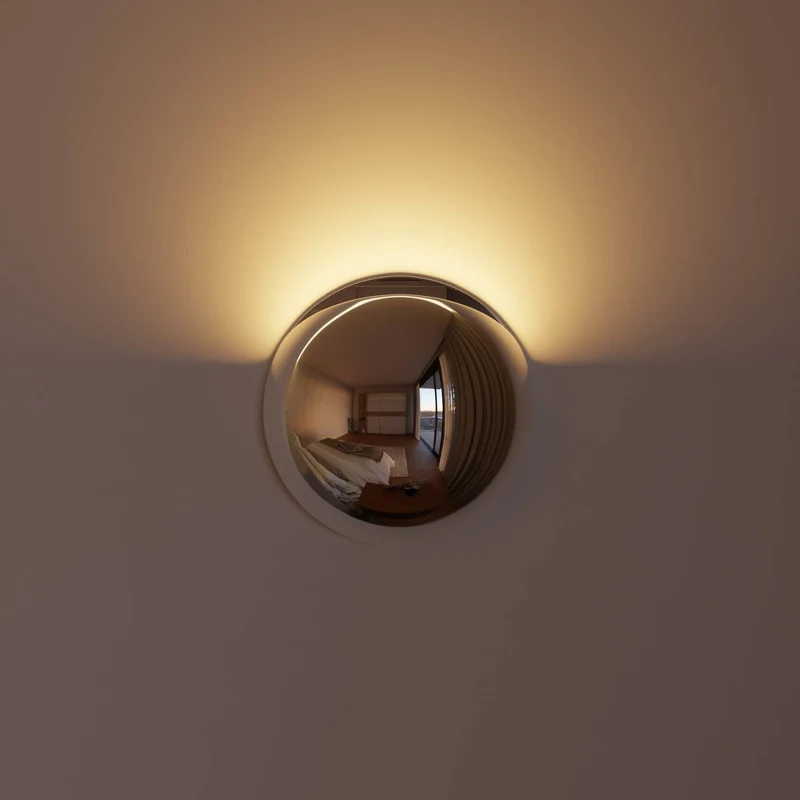Moderne wandlamp met indirect licht en ip65 bescherming voor binnen en buiten | Sansoti