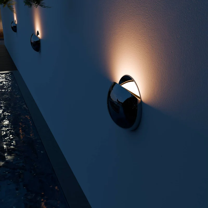 Moderne wandlamp met indirect licht en ip65 bescherming voor binnen en buiten | Sansoti