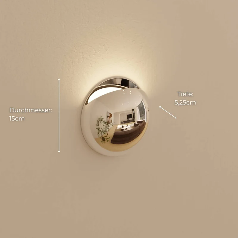 Moderne wandlamp met indirect licht en ip65 bescherming voor binnen en buiten | Sansoti