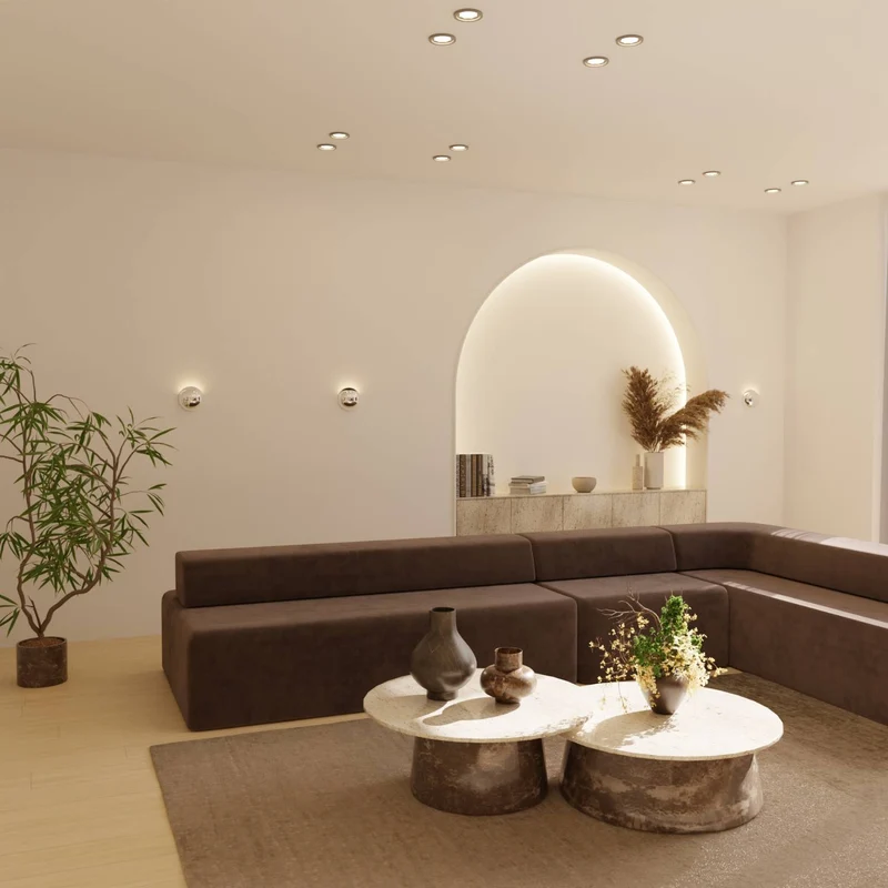 Moderne wandlamp met indirect licht en ip65 bescherming voor binnen en buiten | Sansoti