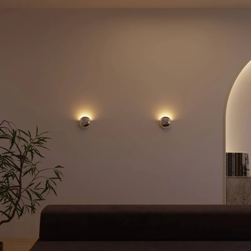 Moderne wandlamp met indirect licht en ip65 bescherming voor binnen en buiten | Sansoti