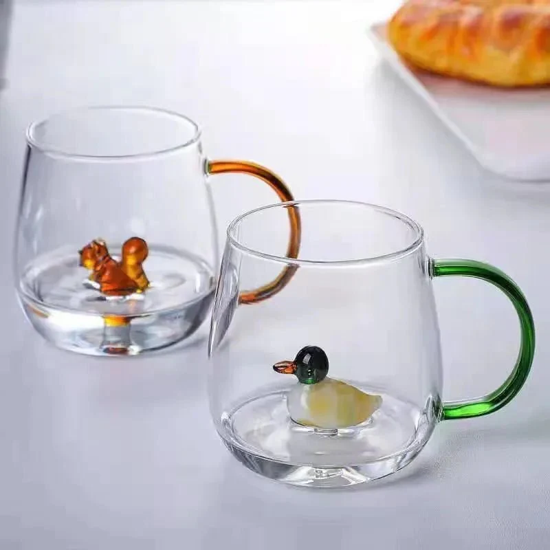 Glazen Theemok met 3D Dierenfiguur | Sansoti