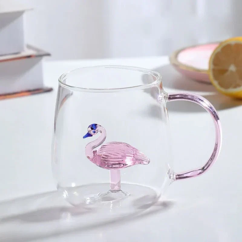 Glazen Theemok met 3D Dierenfiguur | Sansoti