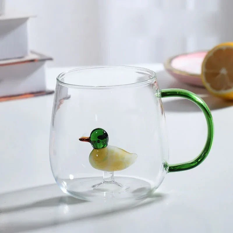 Glazen Theemok met 3D Dierenfiguur | Sansoti