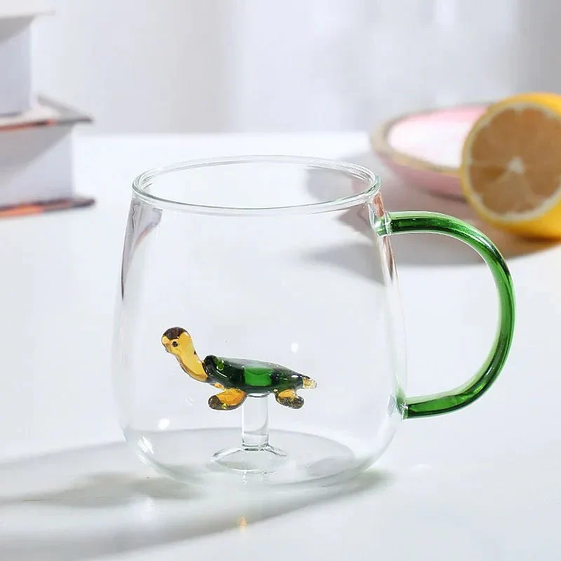 Glazen Theemok met 3D Dierenfiguur | Sansoti