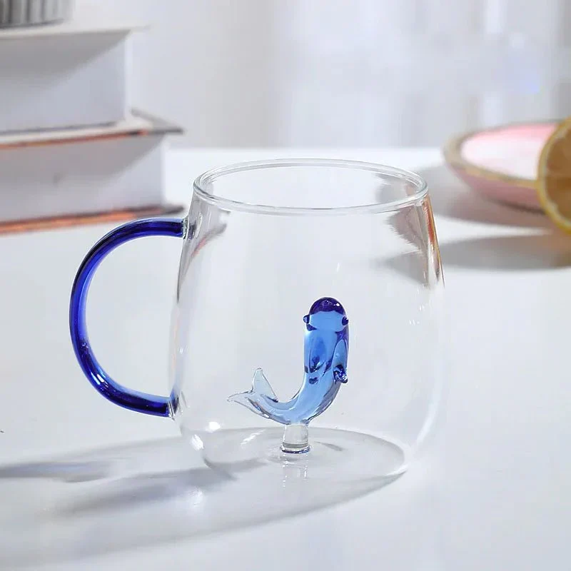 Glazen Theemok met 3D Dierenfiguur | Sansoti