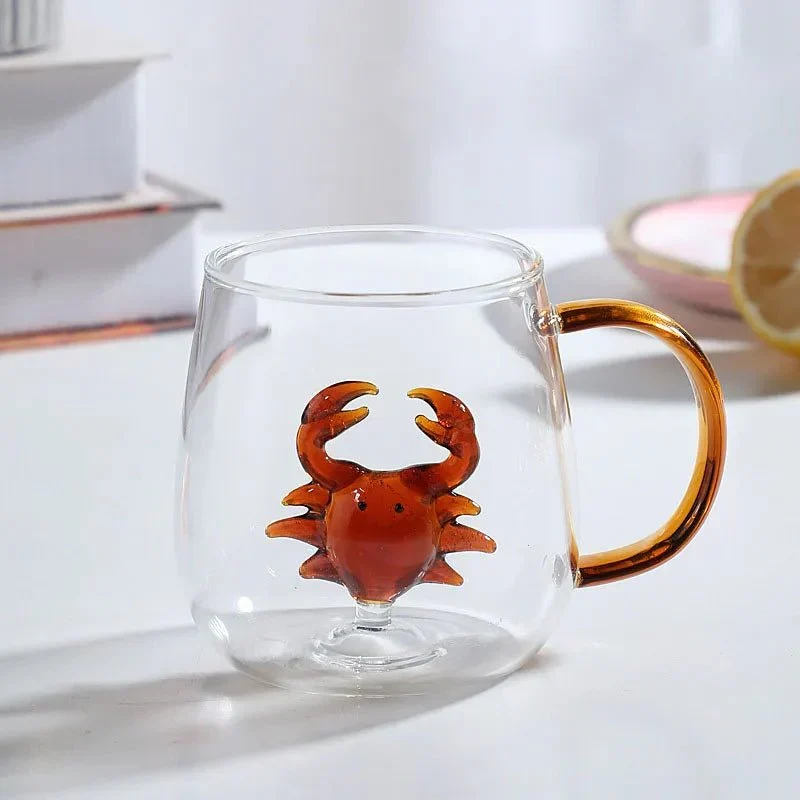 Glazen Theemok met 3D Dierenfiguur | Sansoti