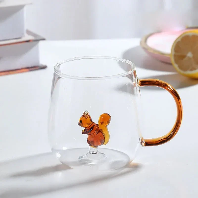 Glazen Theemok met 3D Dierenfiguur | Sansoti