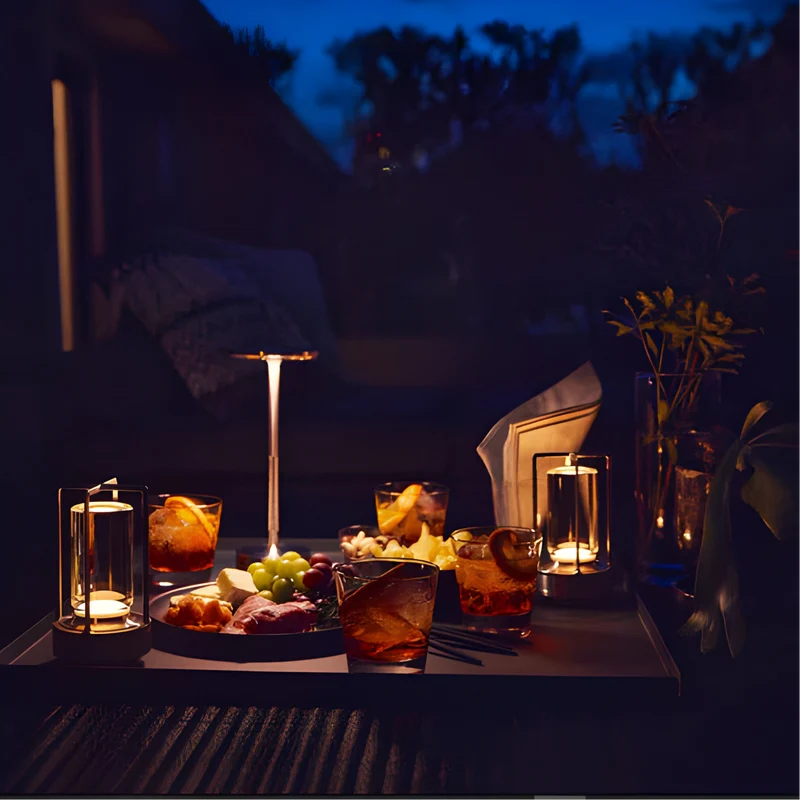Draadloze Tafellamp met Touch Dimming – Luxe LED Tafellamp Oplaadbaar, Snoerloos & Sfeerverlichting voor Woonkamer en Slaapkamer