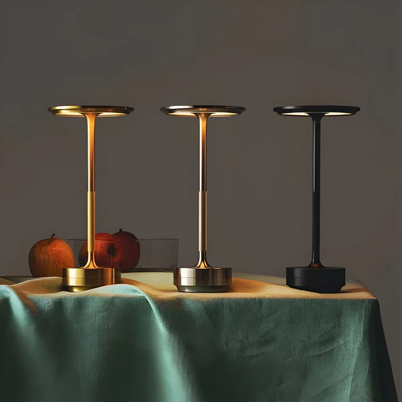Draadloze Tafellamp met Touch Dimming – Luxe LED Tafellamp Oplaadbaar, Snoerloos & Sfeerverlichting voor Woonkamer en Slaapkamer