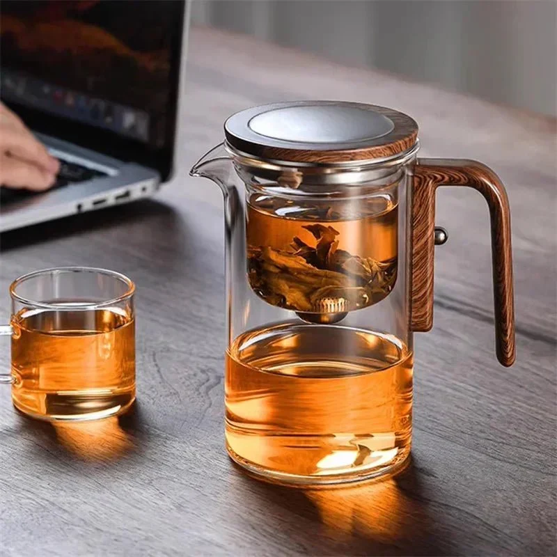 Glazen Theepot met Infuser – Tijdloos Design voor Rustige Theemomenten | Sansoti