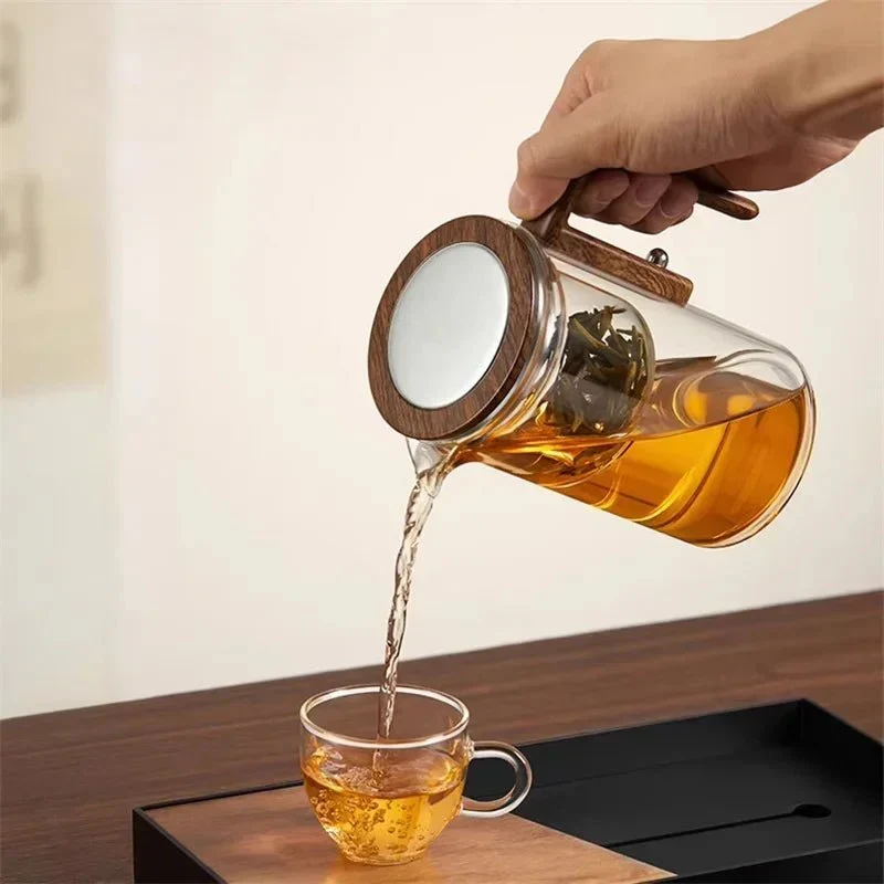 Glazen Theepot met Infuser – Tijdloos Design voor Rustige Theemomenten | Sansoti