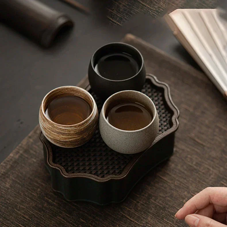 Handgemaakte espressokopjes van ambachtelijk keramiek voor espresso en koffieritueel | Sansoti