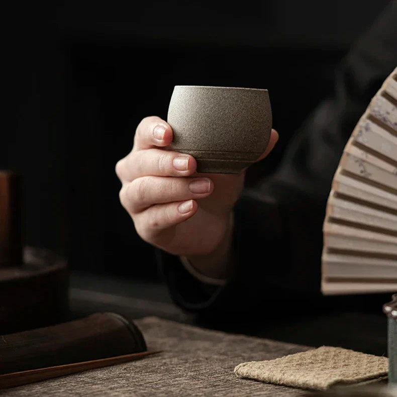Handgemaakte espressokopjes van ambachtelijk keramiek voor espresso en koffieritueel | Sansoti