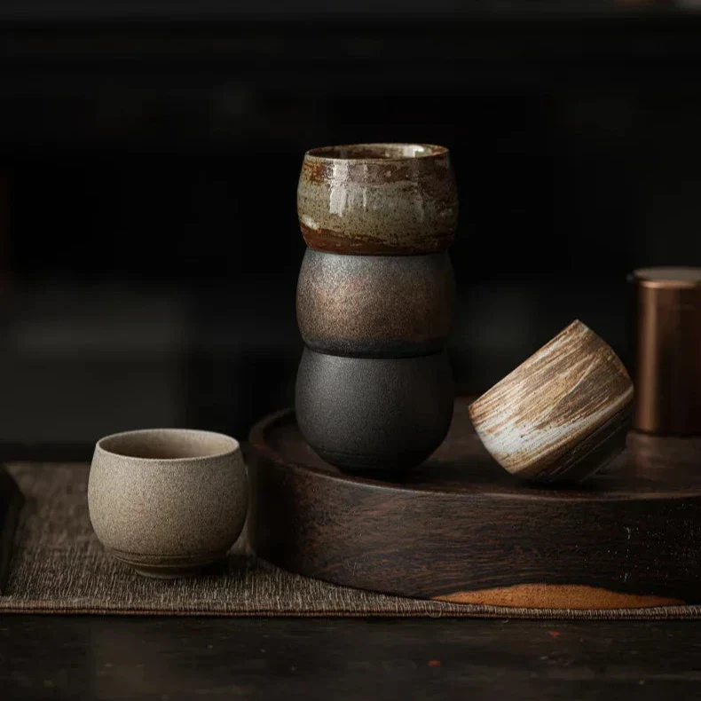 Handgemaakte espressokopjes van ambachtelijk keramiek voor espresso en koffieritueel | Sansoti