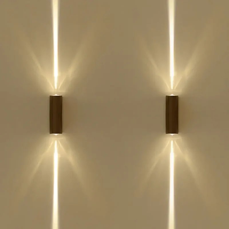 Dubbele Wandlamp Zwart Metaal LED Verlichting Warm Wit Sfeerlicht Moderne Interieurverlichting Woonkamer | Sansoti