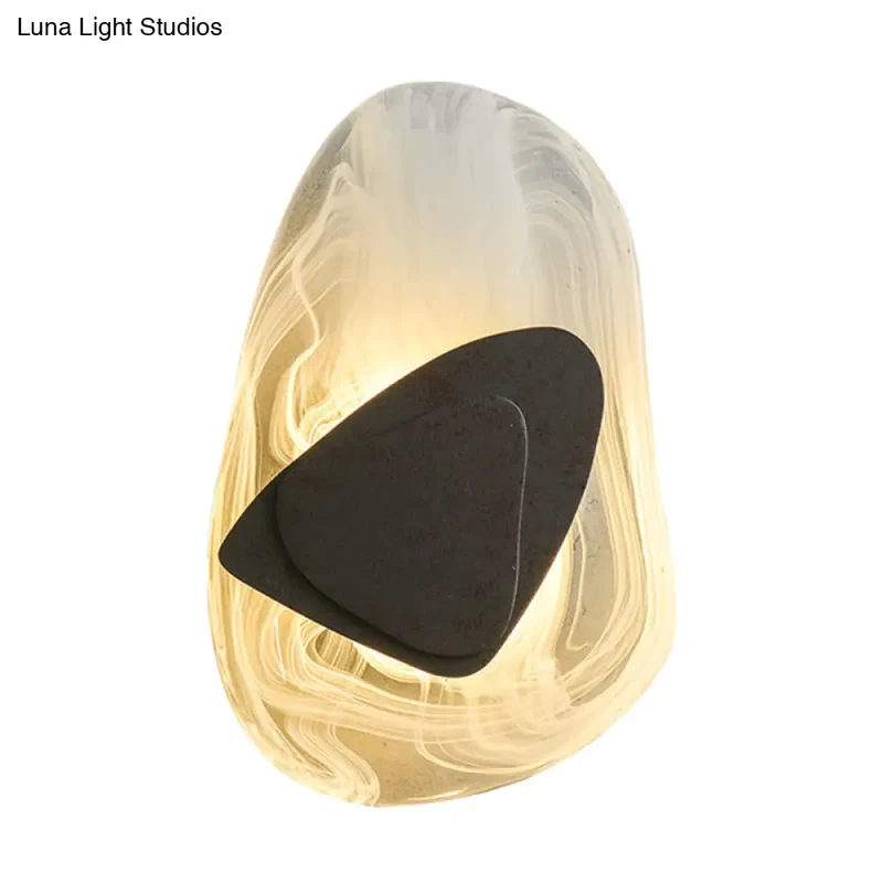Glazen Wandlamp met Metalen Behuizing 28cm Dimbaar LED Verlichting voor Slaapkamer Woonkamer Sfeerverlichting | Sansoti