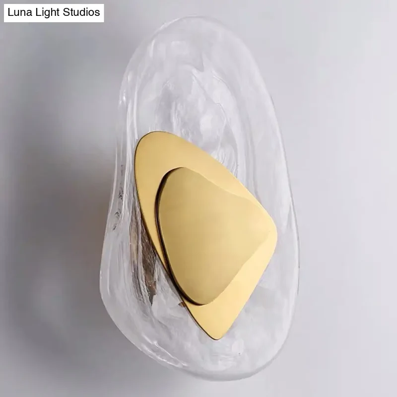 Glazen Wandlamp met Metalen Behuizing 28cm Dimbaar LED Verlichting voor Slaapkamer Woonkamer Sfeerverlichting | Sansoti
