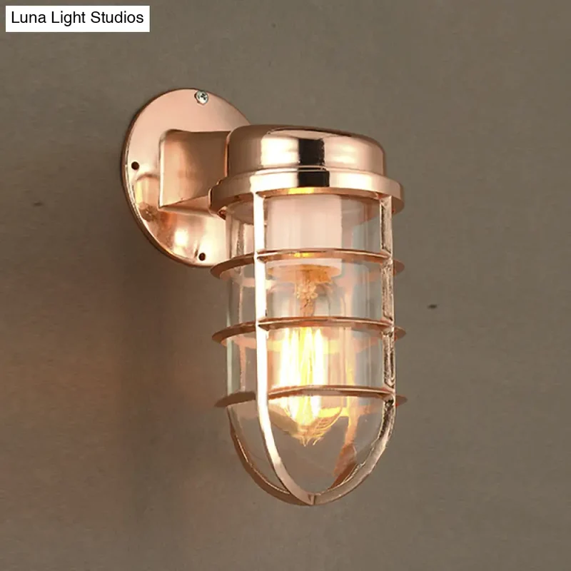 Wandlamp Metaal Kooi Helder Glas E26/E27 Industrieel Vintage Keukenverlichting Woonkamer Eetkamer Sfeer | Sansoti
