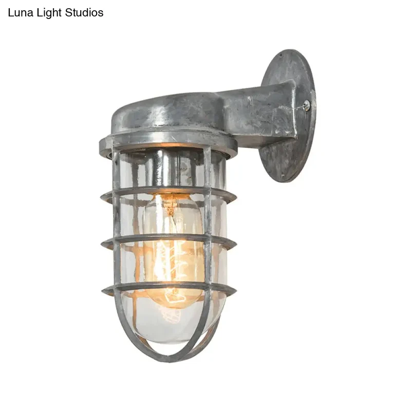Wandlamp Metaal Kooi Helder Glas E26/E27 Industrieel Vintage Keukenverlichting Woonkamer Eetkamer Sfeer | Sansoti