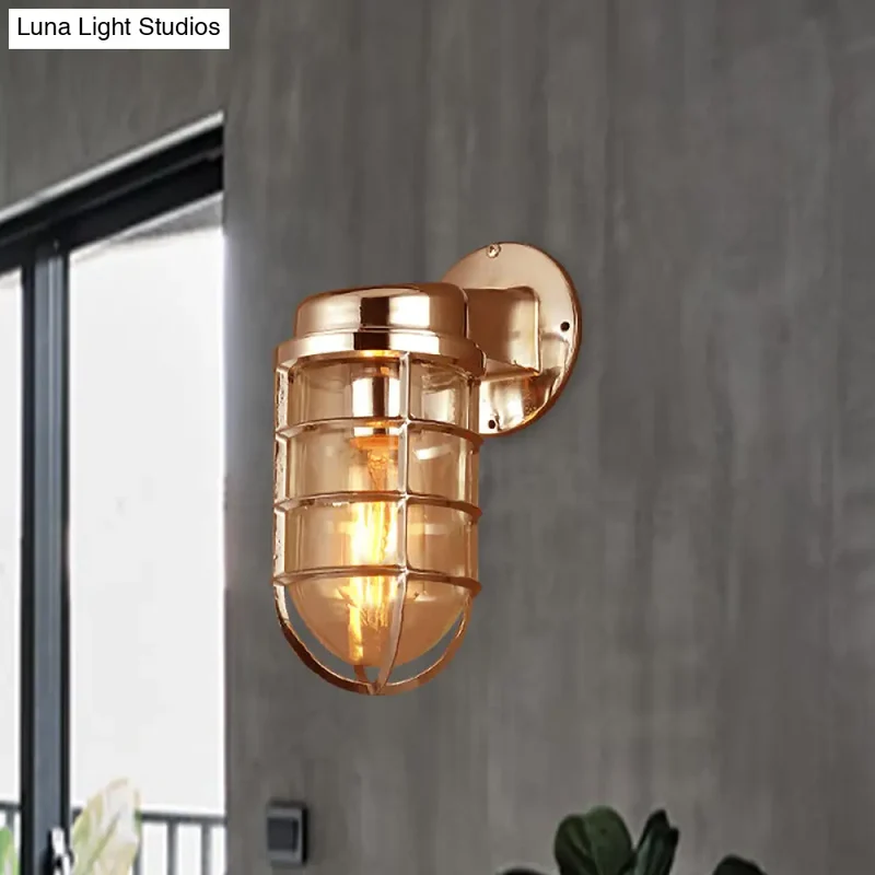 Wandlamp Metaal Kooi Helder Glas E26/E27 Industrieel Vintage Keukenverlichting Woonkamer Eetkamer Sfeer | Sansoti