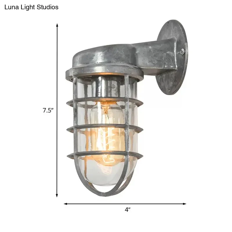 Wandlamp Metaal Kooi Helder Glas E26/E27 Industrieel Vintage Keukenverlichting Woonkamer Eetkamer Sfeer | Sansoti