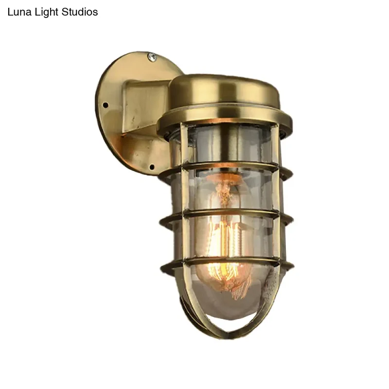 Wandlamp Metaal Kooi Helder Glas E26/E27 Industrieel Vintage Keukenverlichting Woonkamer Eetkamer Sfeer | Sansoti