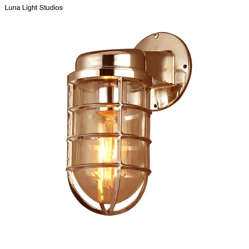 Wandlamp Metaal Kooi Helder Glas E26/E27 Industrieel Vintage Keukenverlichting Woonkamer Eetkamer Sfeer | Sansoti