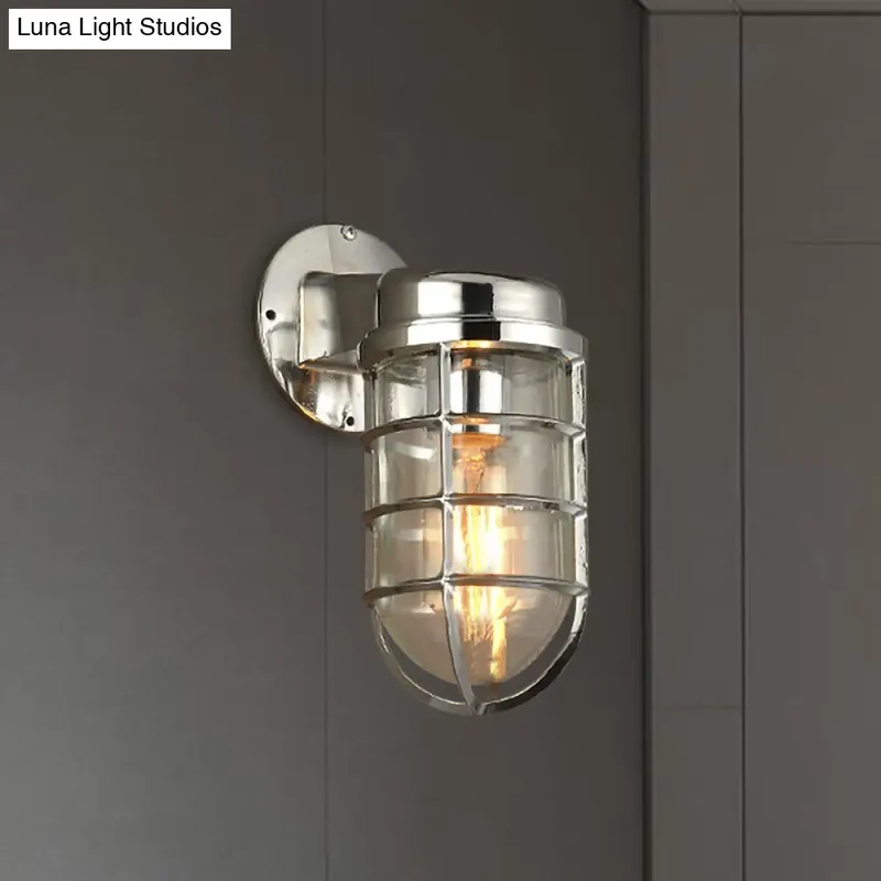 Wandlamp Metaal Kooi Helder Glas E26/E27 Industrieel Vintage Keukenverlichting Woonkamer Eetkamer Sfeer | Sansoti
