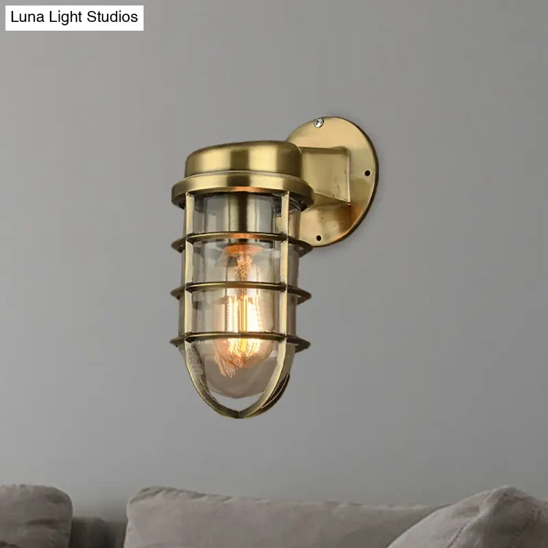 Wandlamp Metaal Kooi Helder Glas E26/E27 Industrieel Vintage Keukenverlichting Woonkamer Eetkamer Sfeer | Sansoti