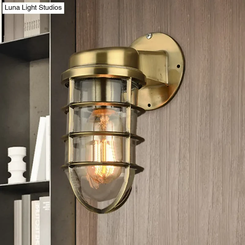 Wandlamp Metaal Kooi Helder Glas E26/E27 Industrieel Vintage Keukenverlichting Woonkamer Eetkamer Sfeer | Sansoti