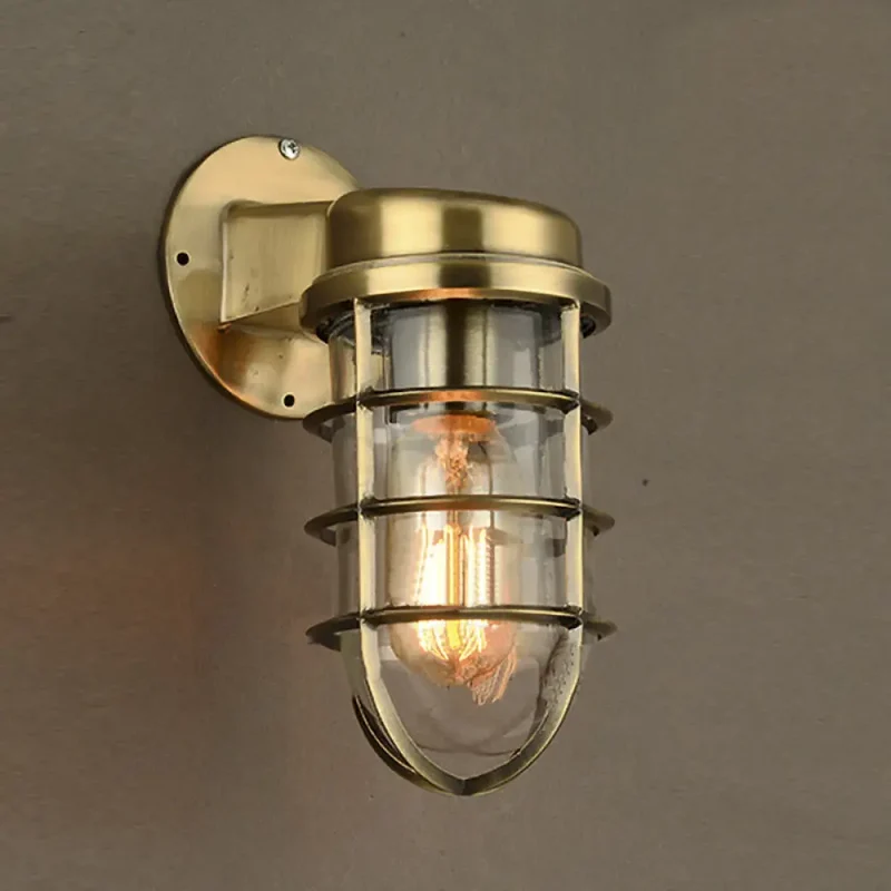 Wandlamp Metaal Kooi Helder Glas E26/E27 Industrieel Vintage Keukenverlichting Woonkamer Eetkamer Sfeer | Sansoti