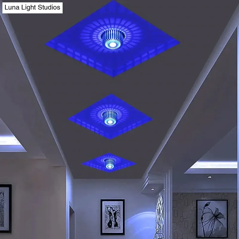 Inbouw LED Plafondspot 3W Aluminium Kleurrijk Sfeerlicht Gang Balkon Studeerkamer Slaapkamer Woonkamer | Sansoti