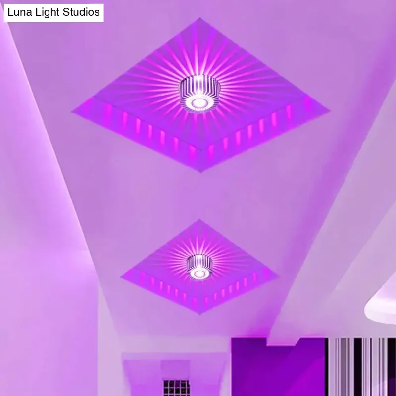 Inbouw LED Plafondspot 3W Aluminium Kleurrijk Sfeerlicht Gang Balkon Studeerkamer Slaapkamer Woonkamer | Sansoti