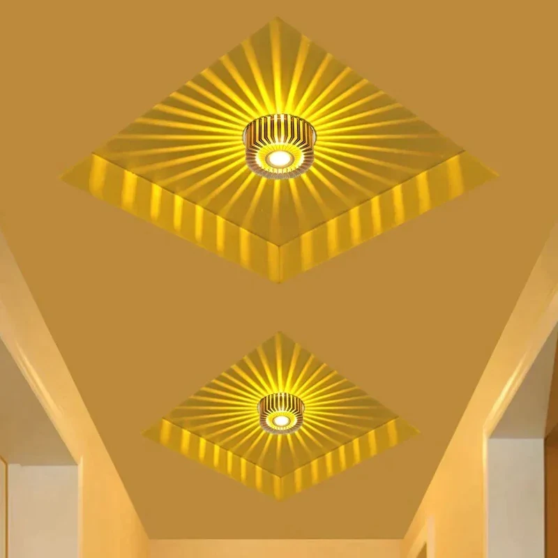Inbouw LED Plafondspot 3W Aluminium Kleurrijk Sfeerlicht Gang Balkon Studeerkamer Slaapkamer Woonkamer | Sansoti