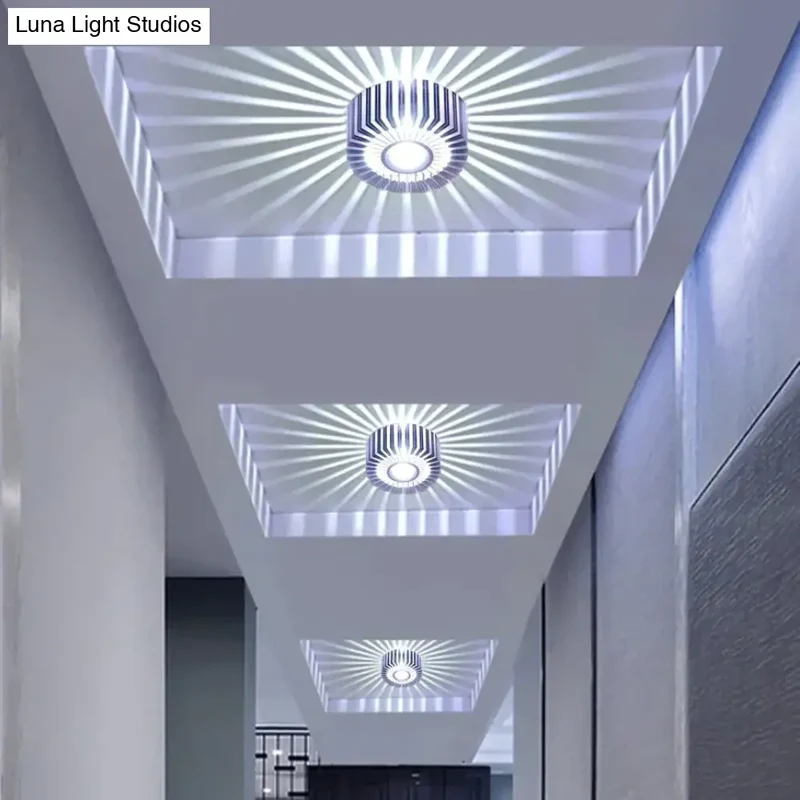 Inbouw LED Plafondspot 3W Aluminium Kleurrijk Sfeerlicht Gang Balkon Studeerkamer Slaapkamer Woonkamer | Sansoti