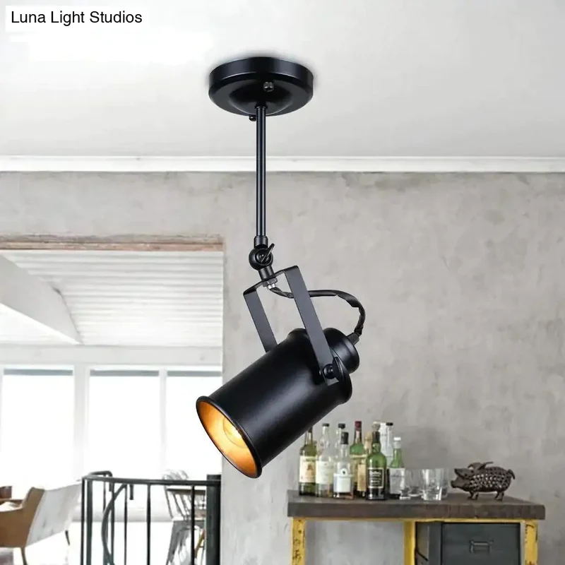 Industriële Hanglamp Zwart Metaal Dimbaar E27 Vintage Loft Pendel Verlichting Horeca Woonkamer Café Bar | Sansoti