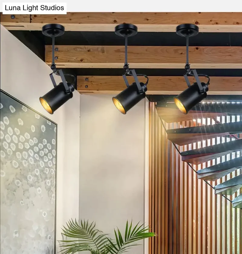 Industriële Hanglamp Zwart Metaal Dimbaar E27 Vintage Loft Pendel Verlichting Horeca Woonkamer Café Bar | Sansoti