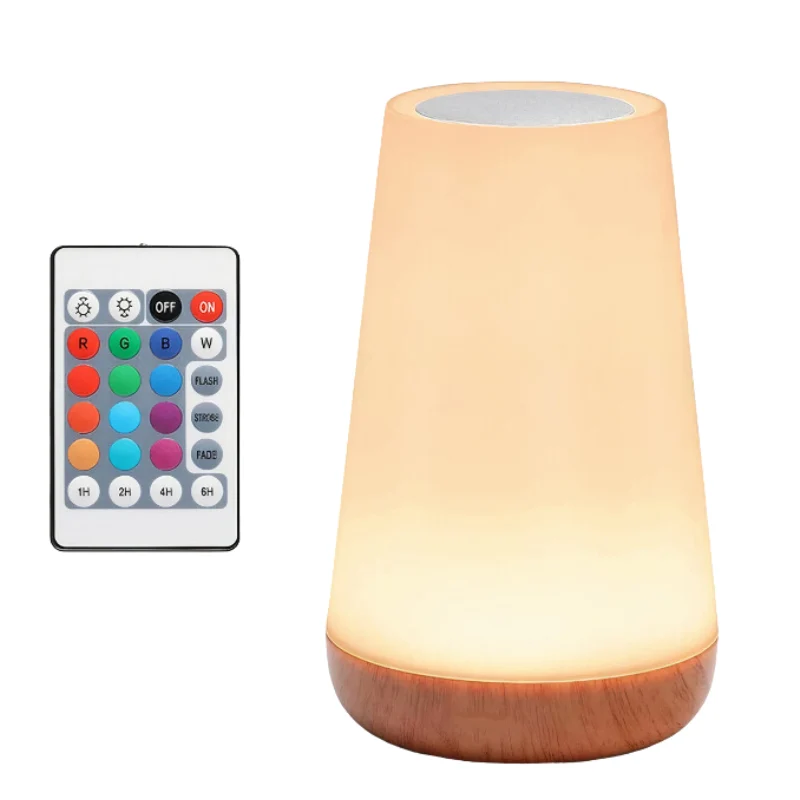 Draadloze RGB Nachtlamp LED Sfeerlicht Touch Bediening Afstandsbediening Oplaadbaar 13 Kleuren Woonkamer | Sansoti