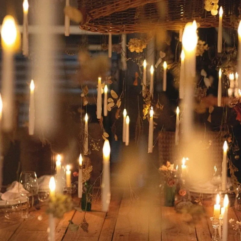Drijvende LED Kaarsen Waterbestendig Warm Wit Flakkerend Licht Sfeerverlichting Binnen Buiten Feest Vijver | Sansoti