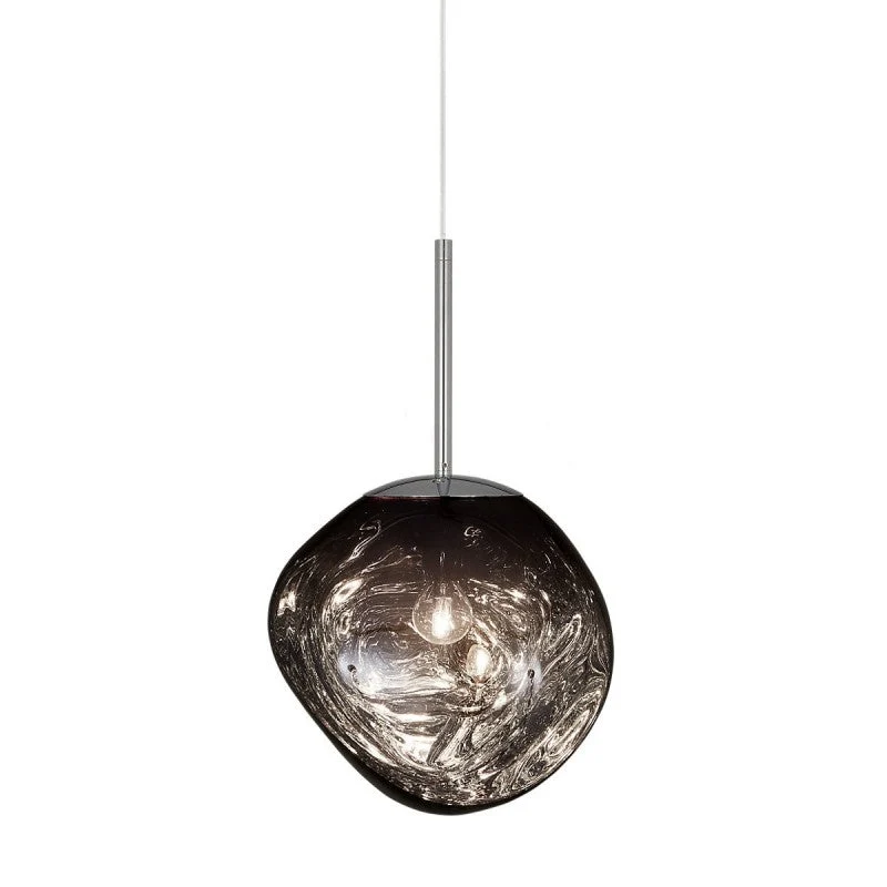 Glazen Hanglamp Smelteffect Goud Zilver Grijs Rood Woonkamer Eetkamer LED Scandinavisch Design Sfeerlicht | Sansoti