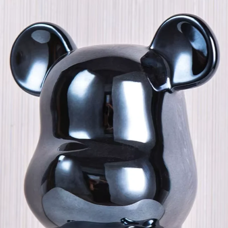 Berensculptuur Kunsthars 28cm Moderne Abstracte Woonaccessoire Decoratief Object voor Woonkamer Interieur | Sansoti