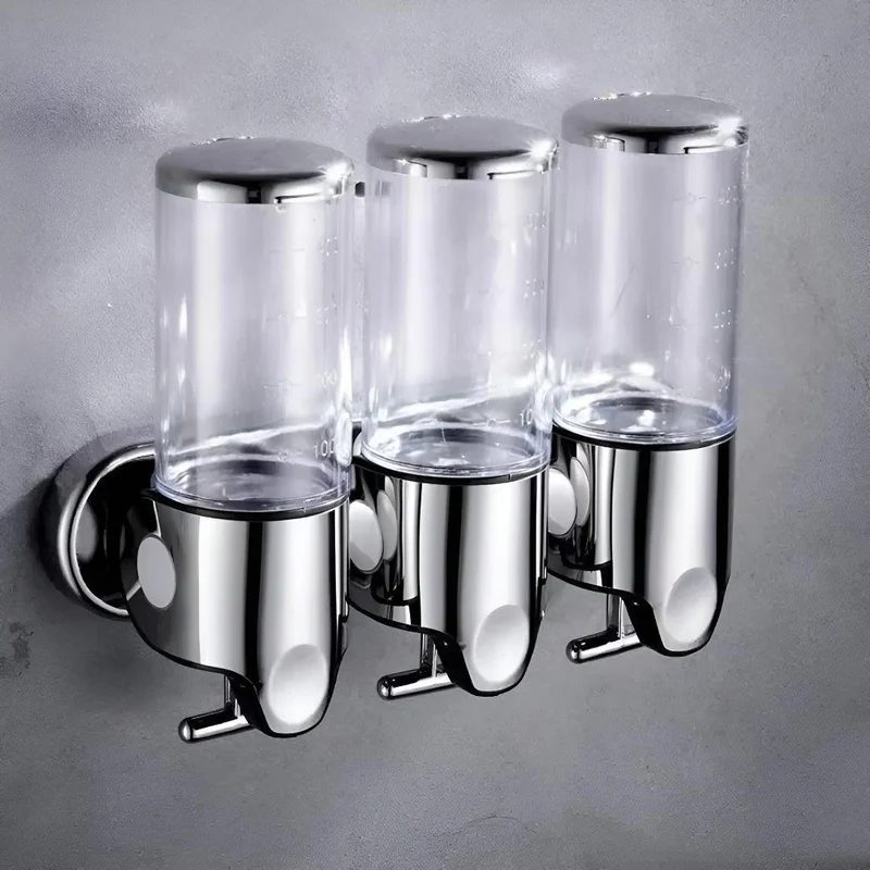 Zeeppompje Wandmontage Messing met Pompje 500ml Goud Zwart Chroom voor Badkamer Keuken Toiletruimte Stijlvol | Sansoti