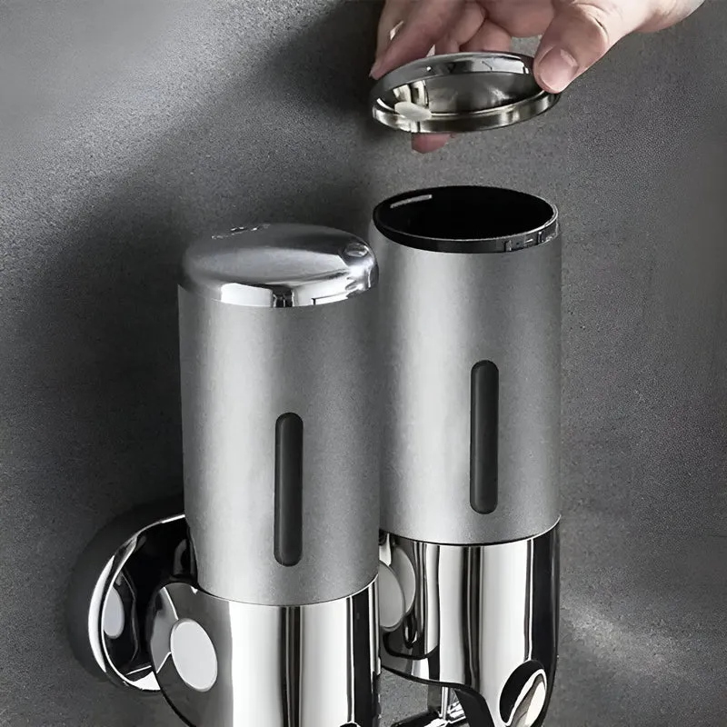 Zeeppompje Wandmontage Messing met Pompje 500ml Goud Zwart Chroom voor Badkamer Keuken Toiletruimte Stijlvol | Sansoti
