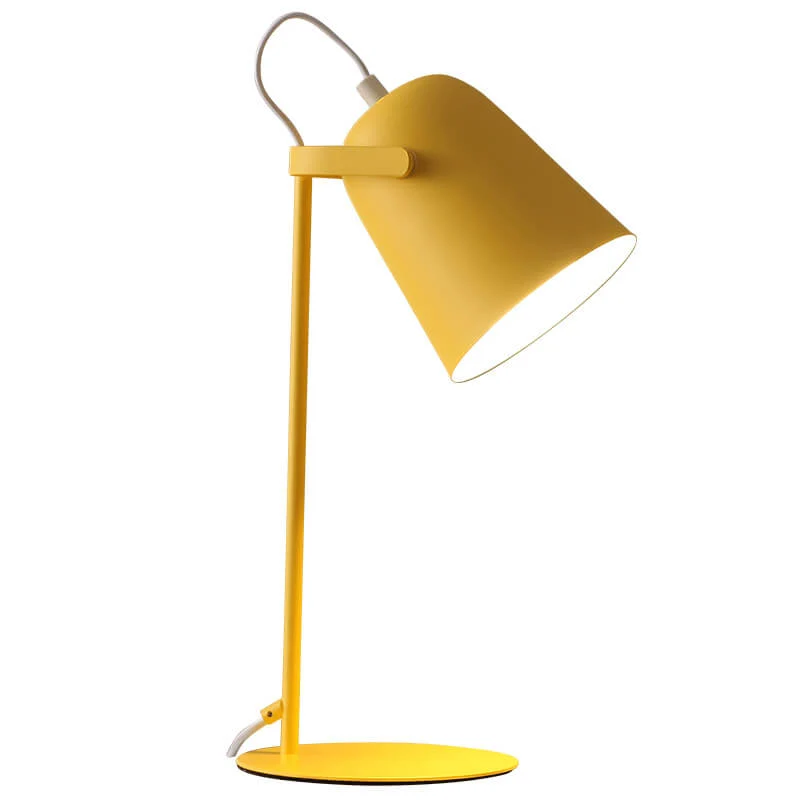 Scandinavische Tafellamp Emmervorm E27 Fitting 35cm Hoog Ijzer 6 Kleuren Sfeerlicht Slaapkamer Woonkamer | Sansoti