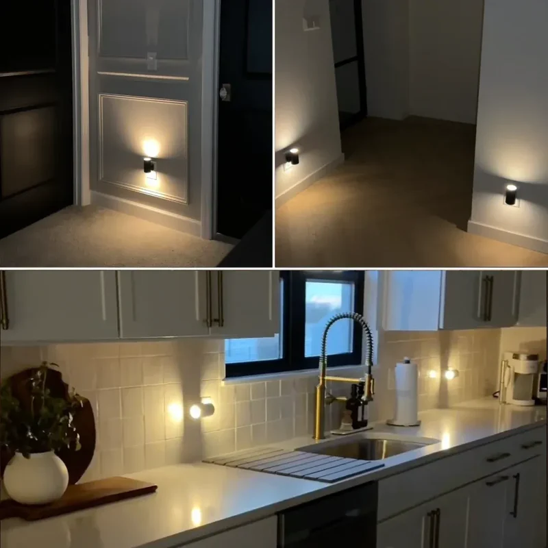 Bauhaus Nachtlampje Dimbaar met Dag-Nachtsensor Wandlamp Warm LED Licht Slaapkamer Hal Badkamer Energiezuinig | Sansoti